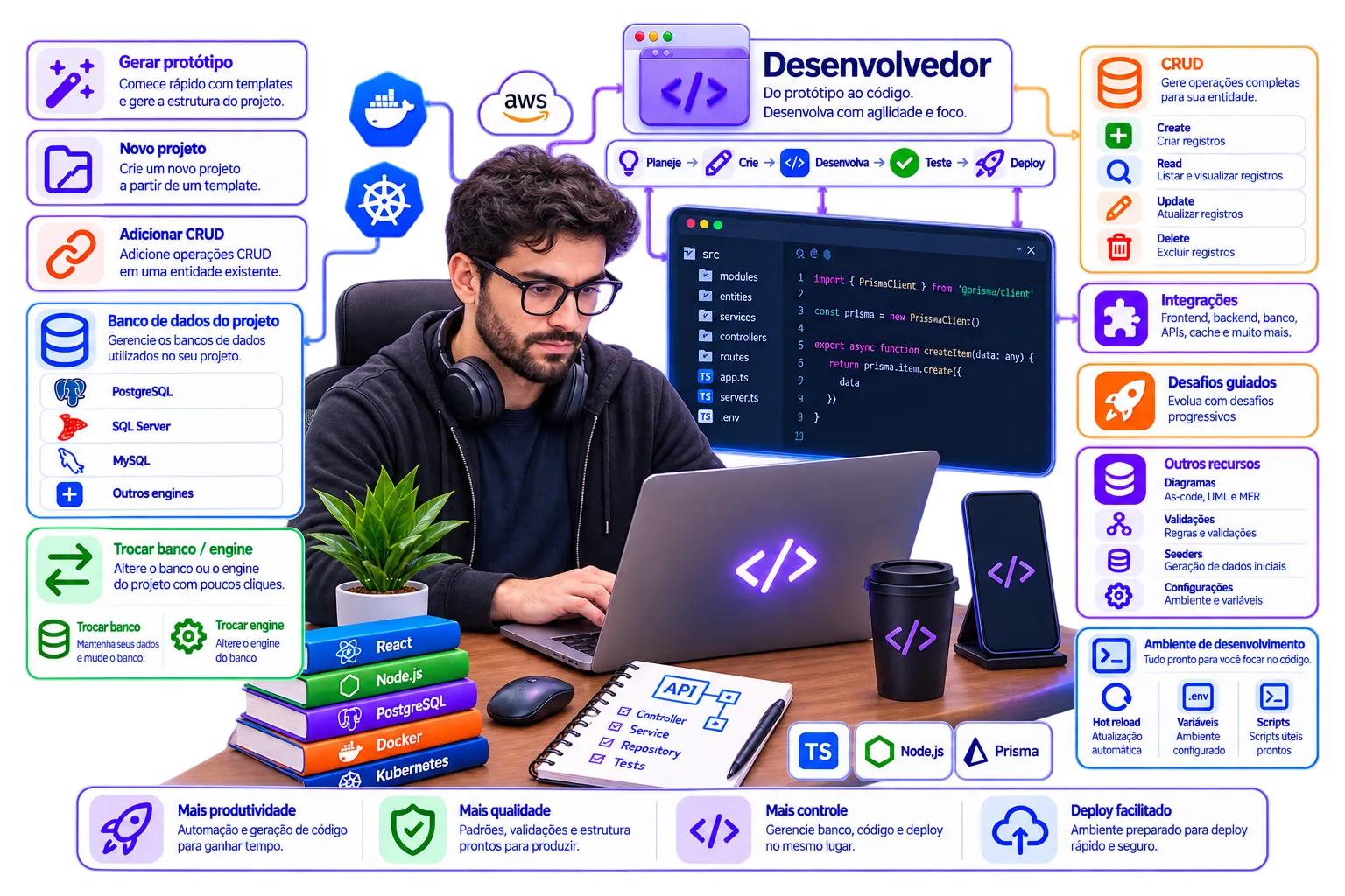 Imagem dos recursos de infra