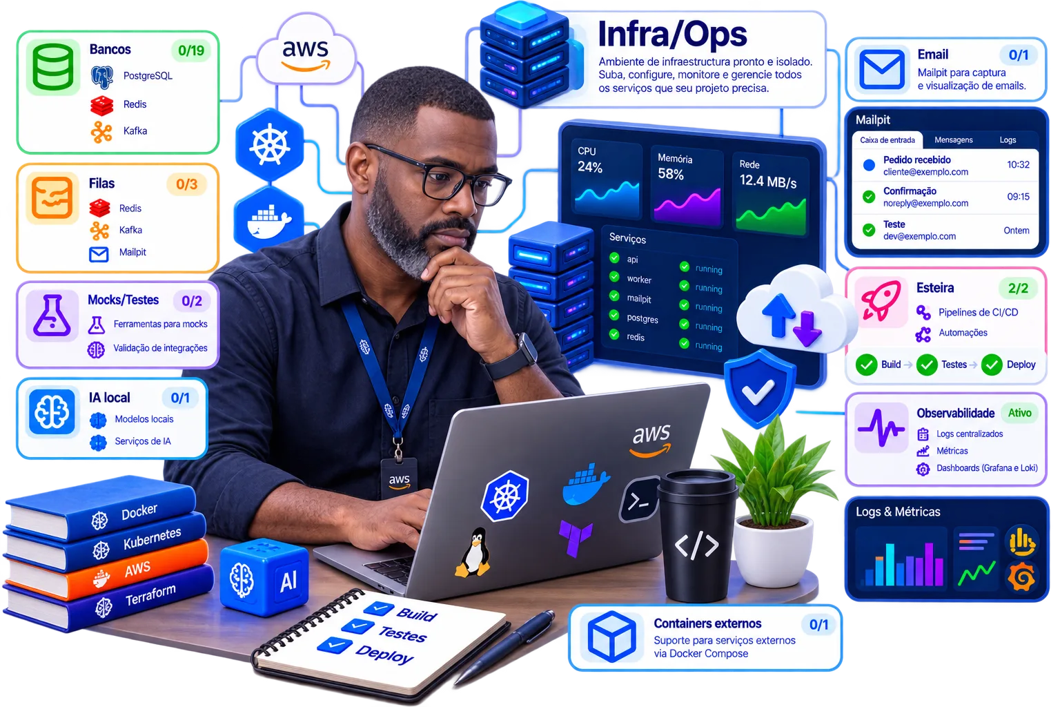 Imagem dos recursos de infra